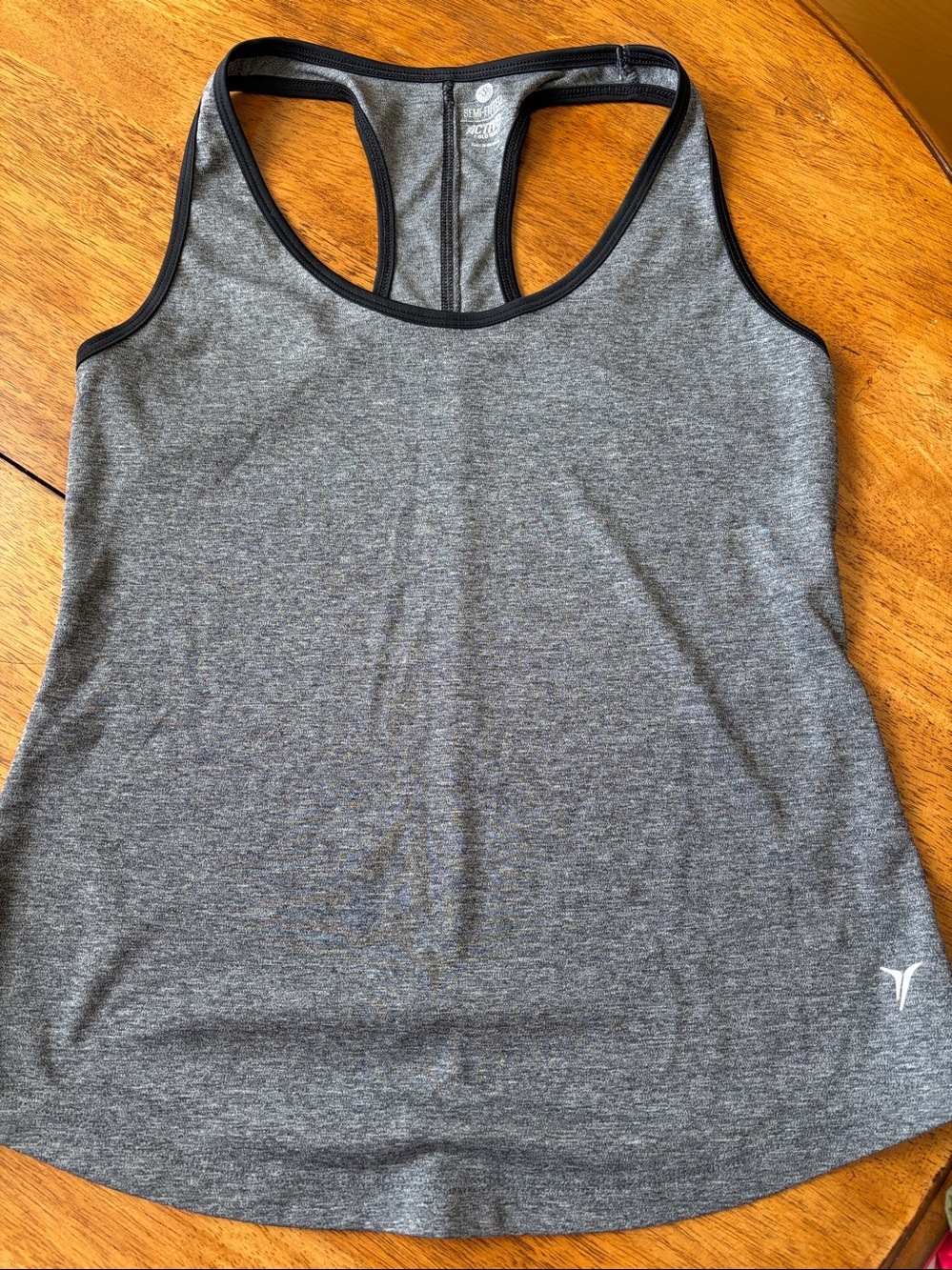 Women's Active racerback sports tank top with black trim size Small